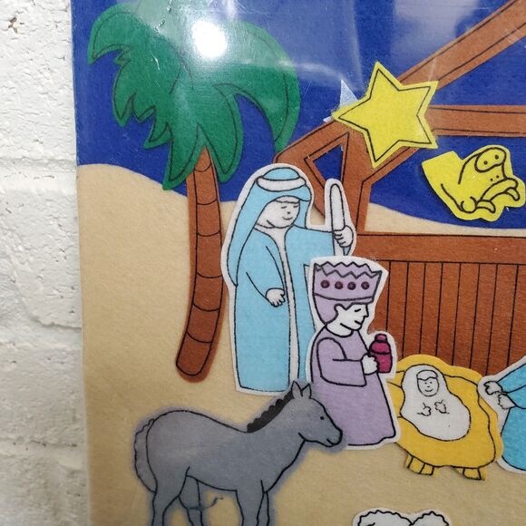 Nativity Scene Baby Jesus Flannel Felt Board Manger Wise Men Sunday School Gifts - Picture 5 of 8
